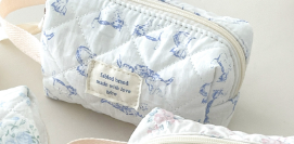 Floral Clutch Cosmetic Bag