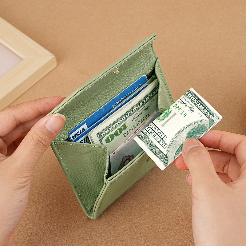 Coin and Card Holder Leather Purse