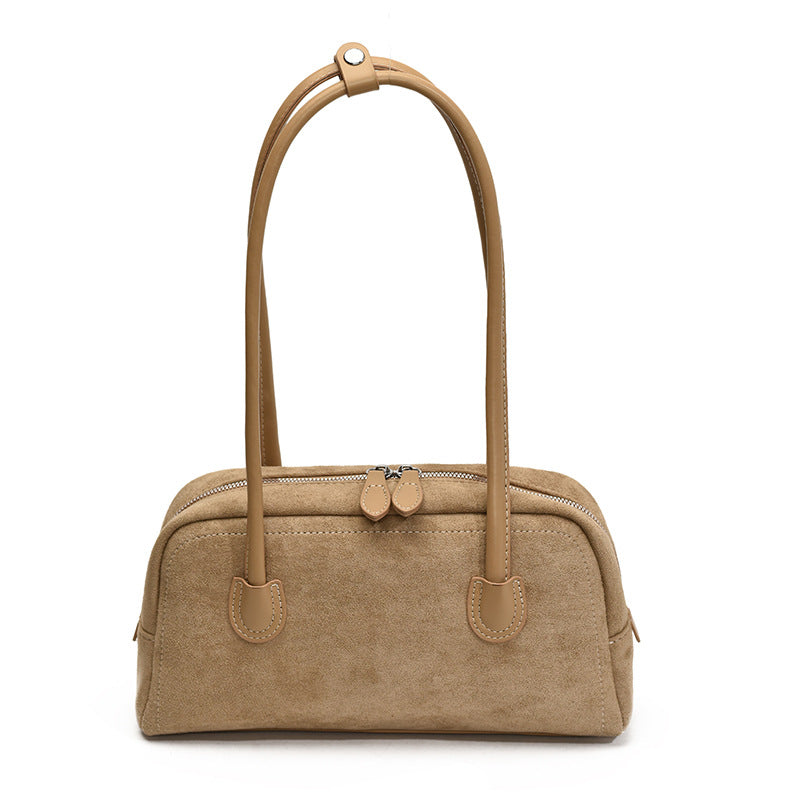 Casual Suede Shoulder Bag