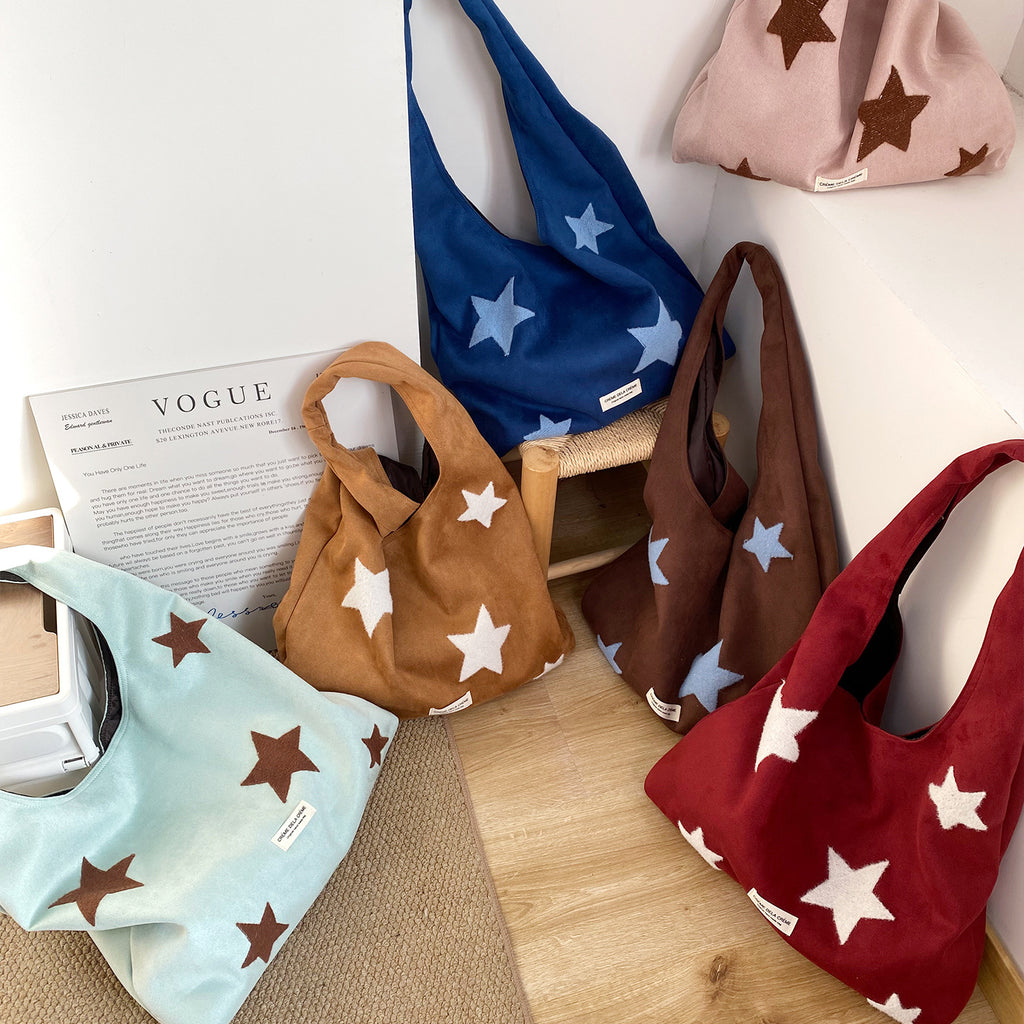 Star Suede Tote