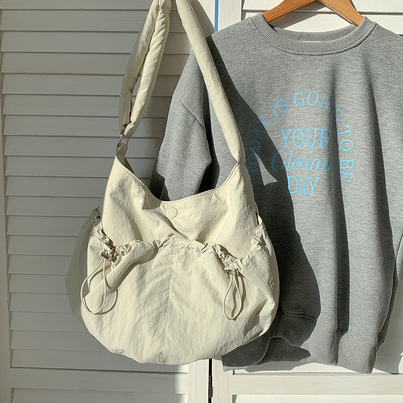 Pleated Pocket Nylon Bag