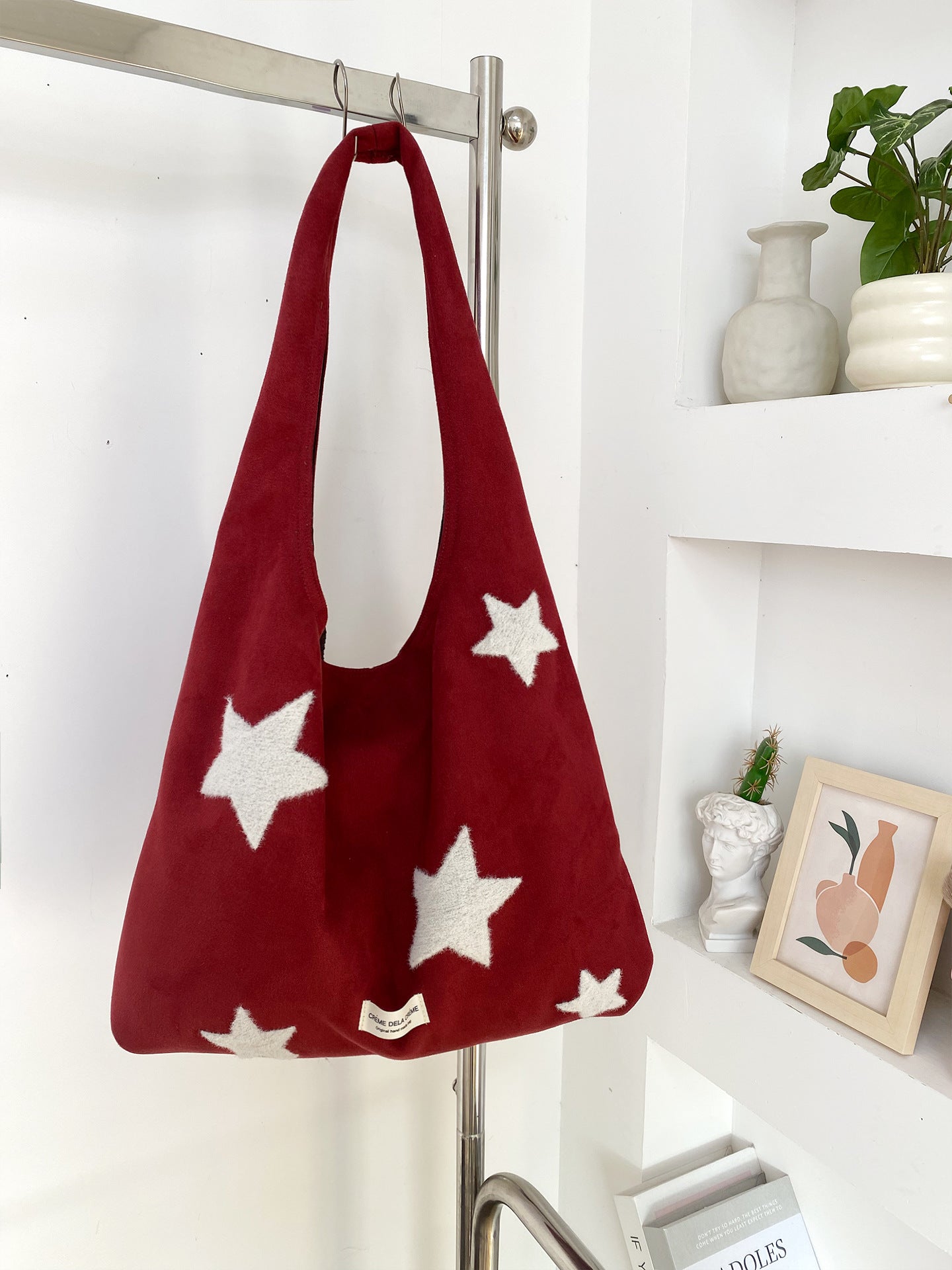 Star Suede Tote