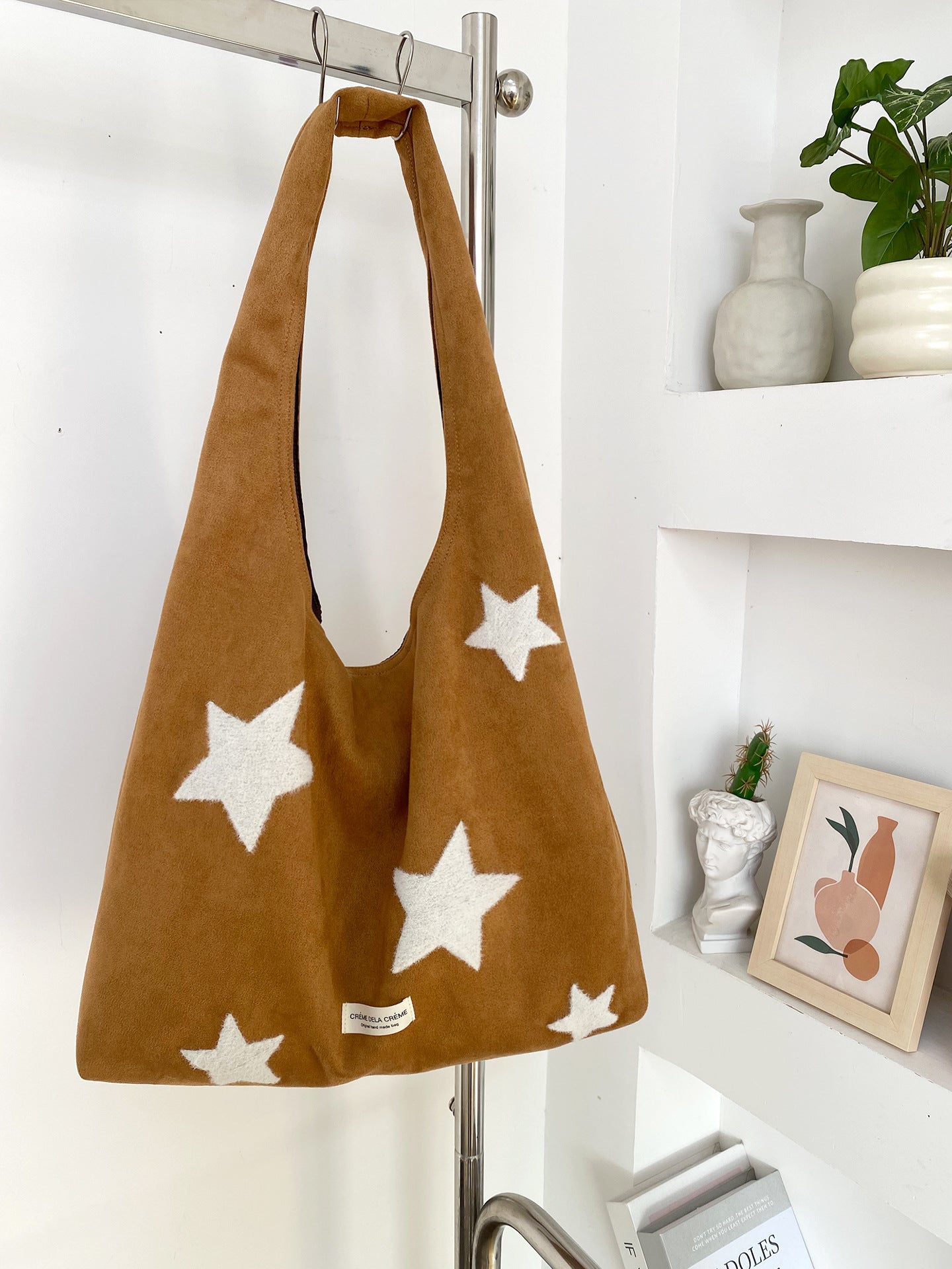 Star Suede Tote