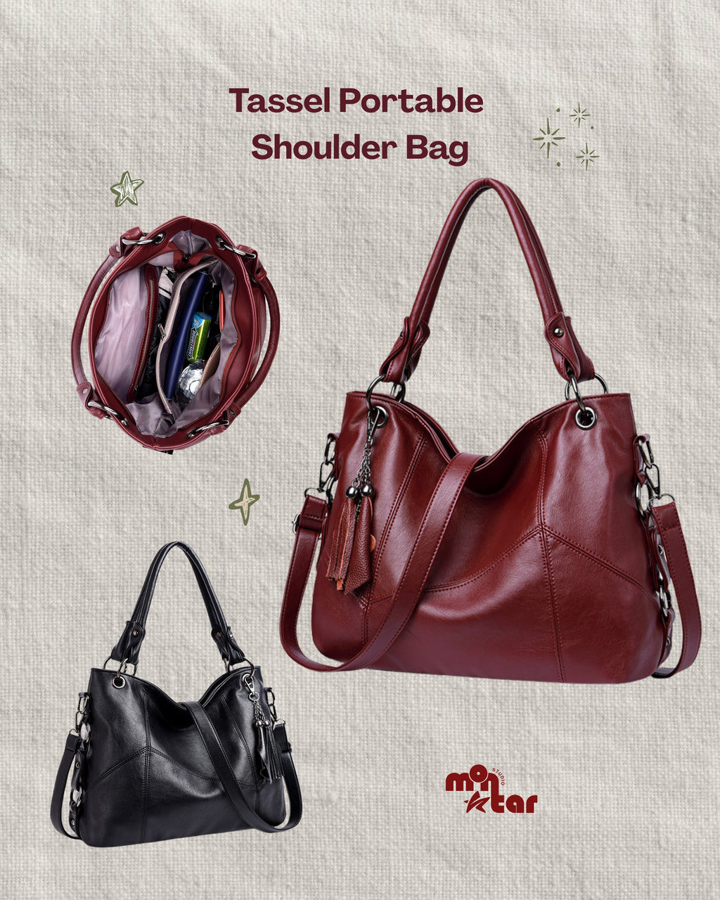 Tassel Portable Shoulder Bag