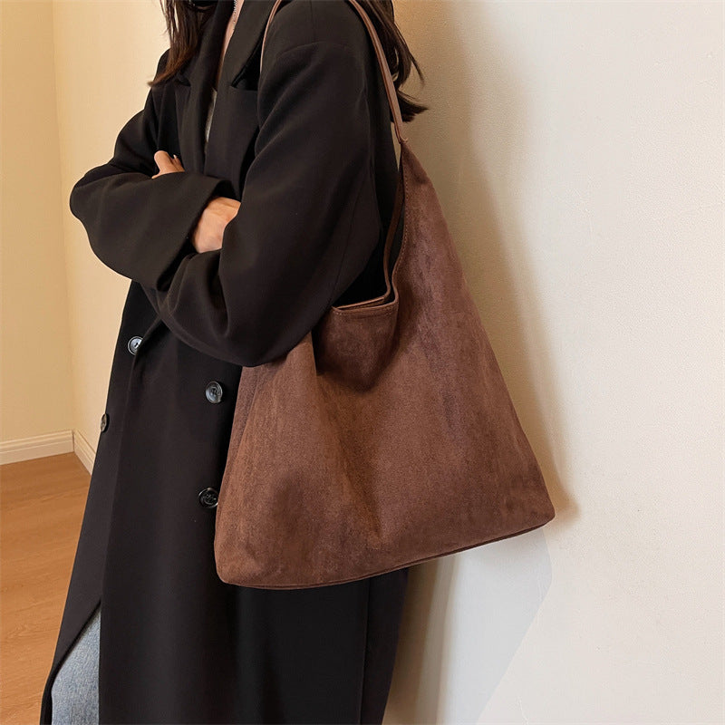Suede Shoulder Bag