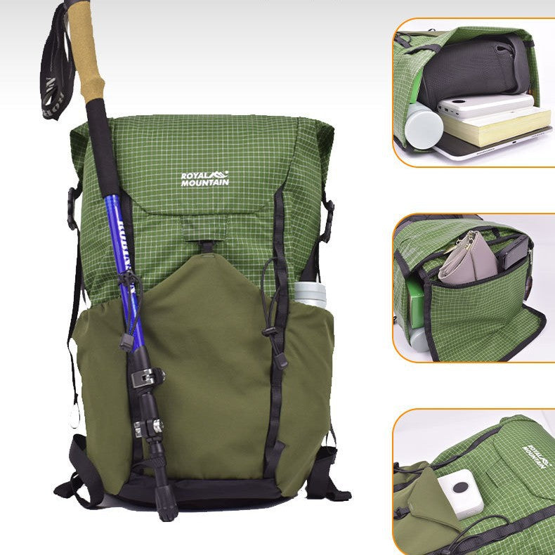 Outdoor Lightweight Curved Edge Foldable Backpack