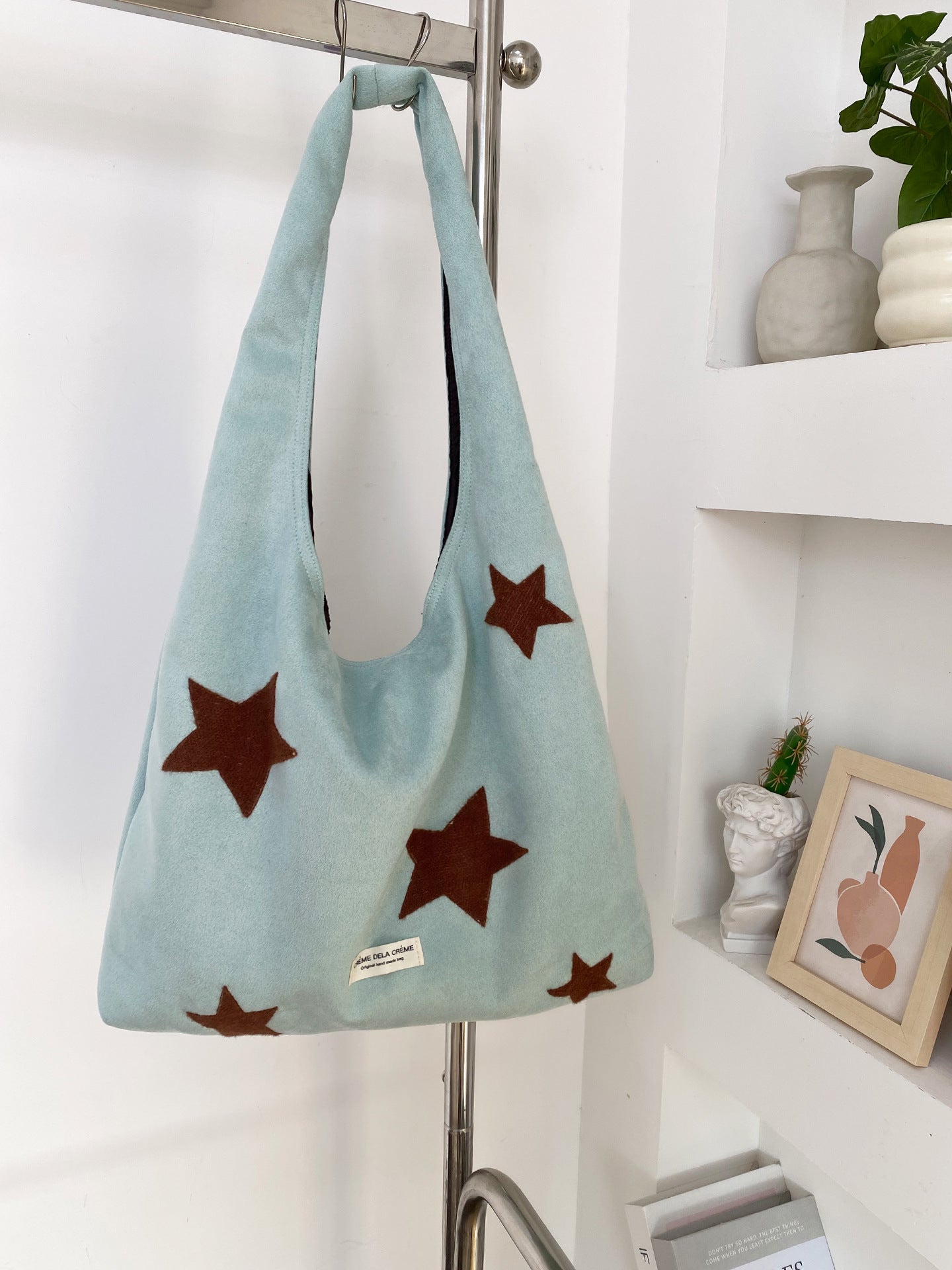Star Suede Tote