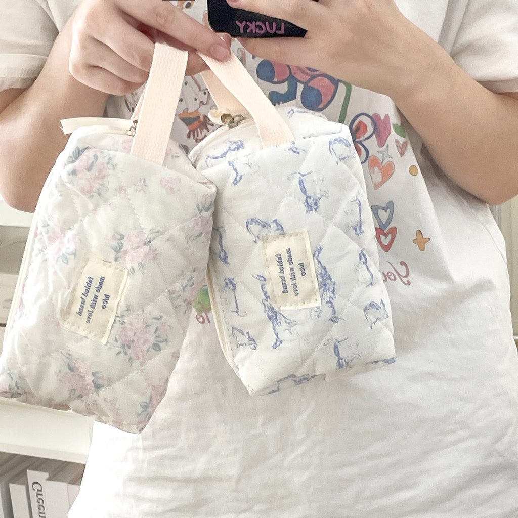 Floral Clutch Cosmetic Bag