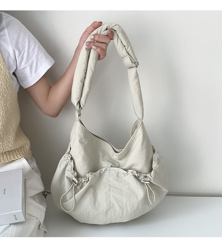 Pleated Pocket Nylon Bag