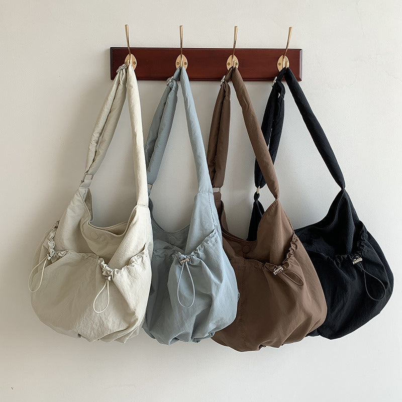 Pleated Pocket Nylon Bag