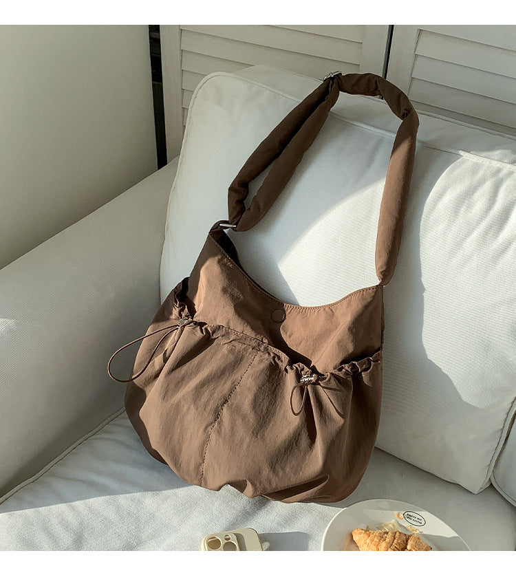 Pleated Pocket Nylon Bag