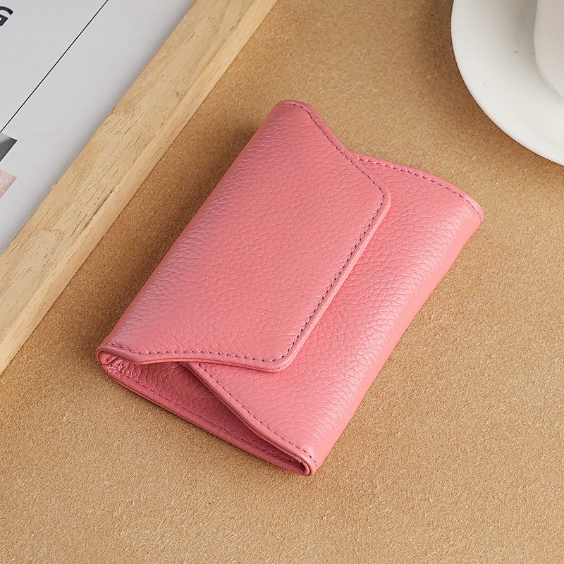 Coin and Card Holder Leather Purse