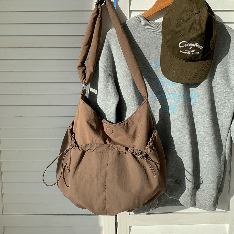 Pleated Pocket Nylon Bag