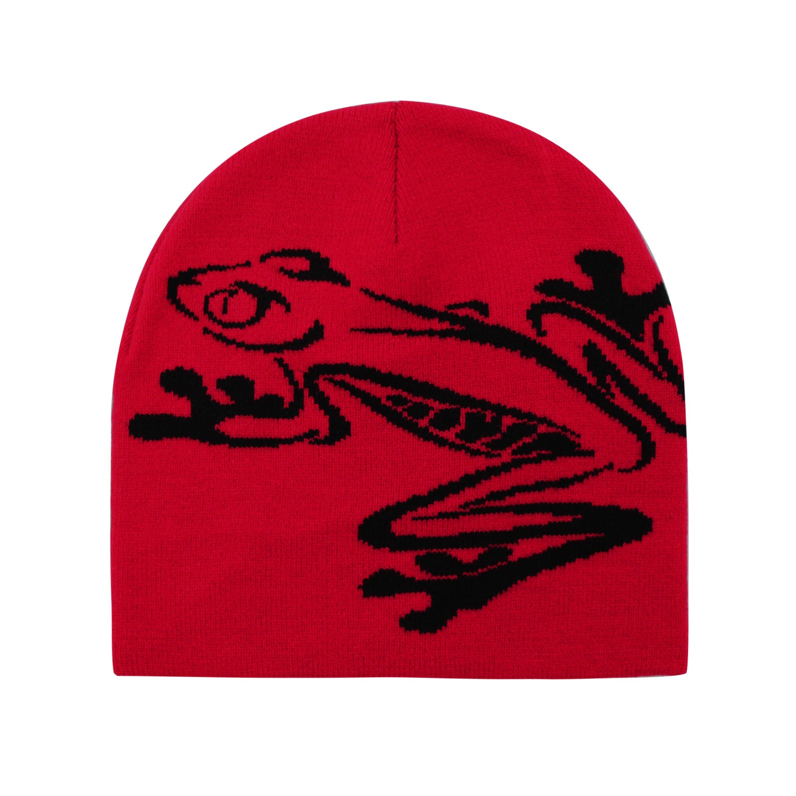 Casual Frog Knitted Street Jacquard Pullover Hat