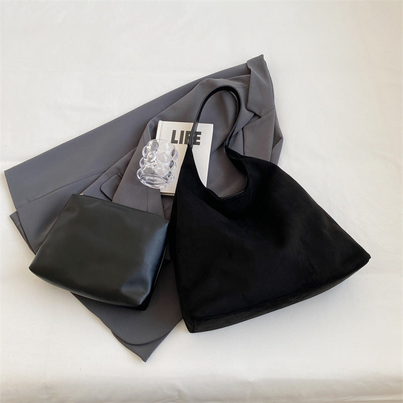 Suede Shoulder Bag