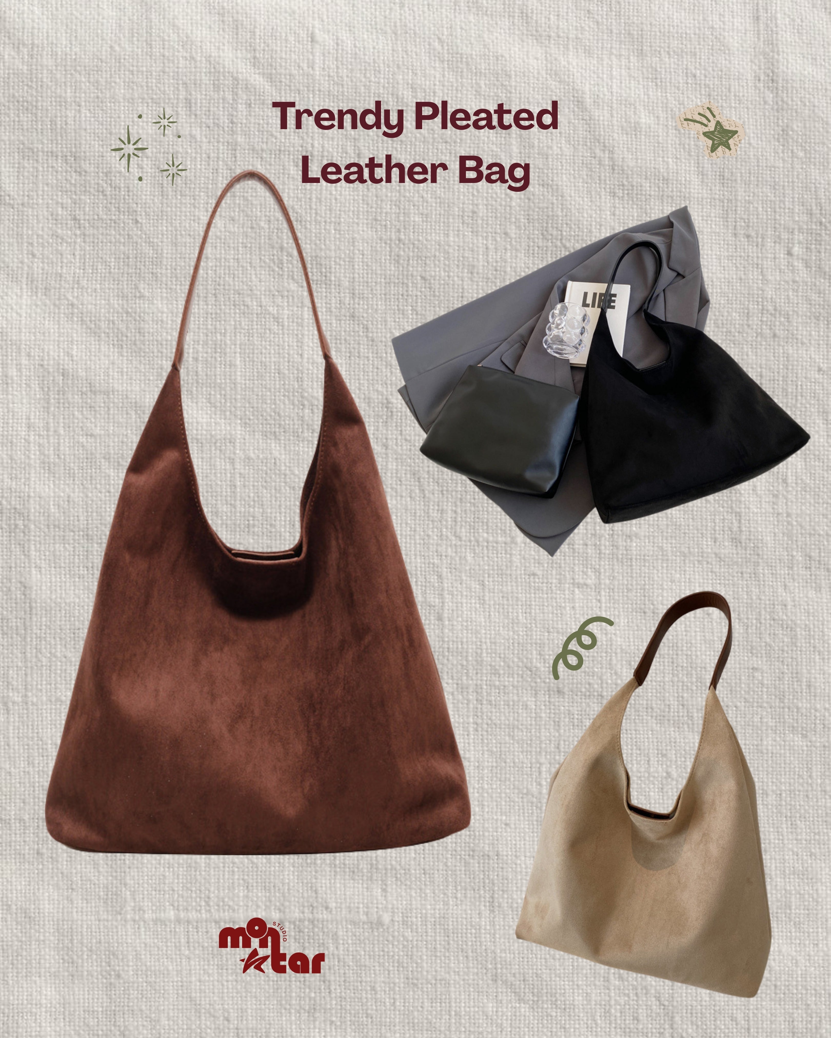 Suede Shoulder Bag