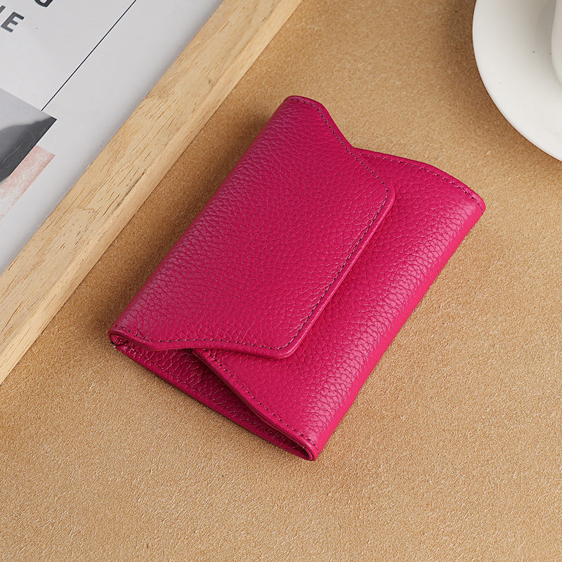 Coin and Card Holder Leather Purse
