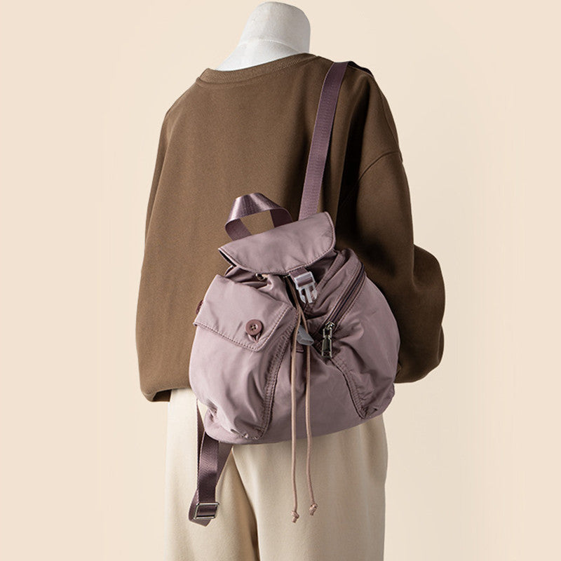 Drawstring Nylon Backpack