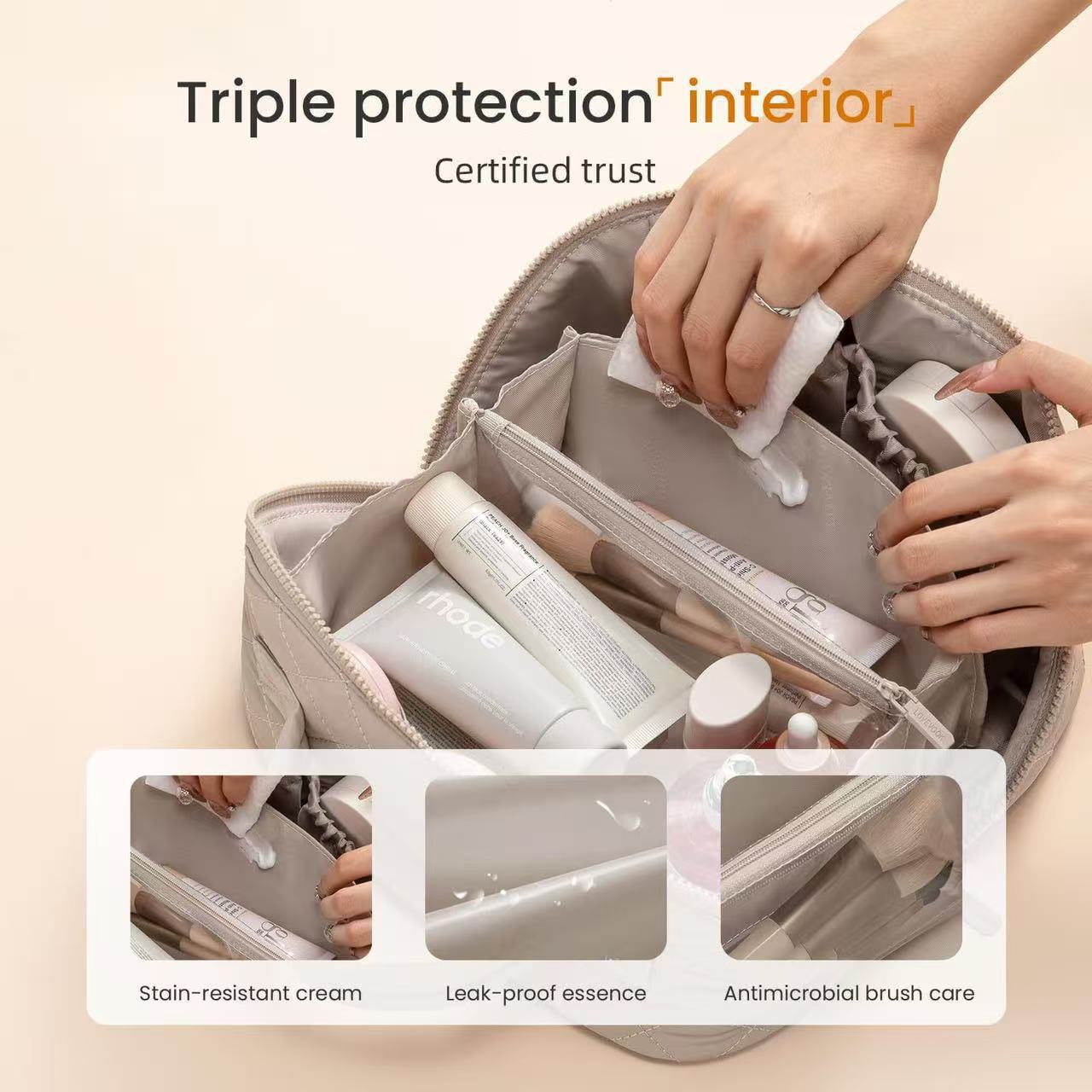 Puffy Portable Makeup Bag Pouch