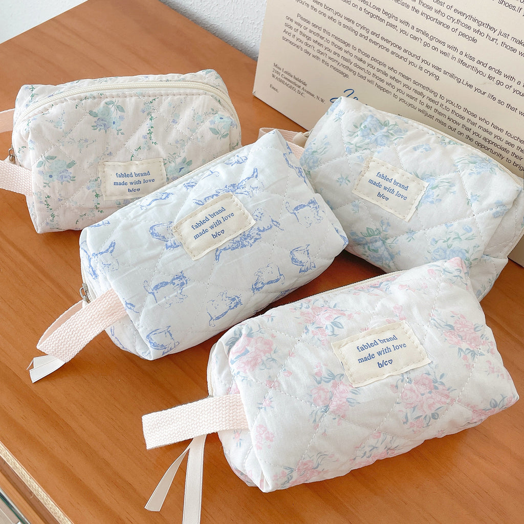 Floral Clutch Cosmetic Bag