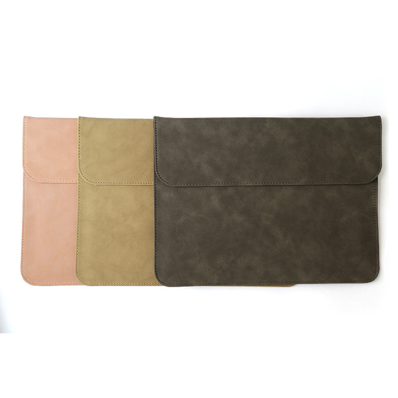 Frosted Leather Laptop inner Sleeve Bag