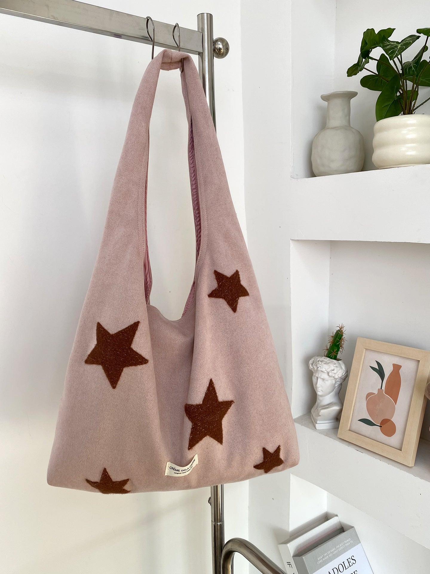 Star Suede Tote