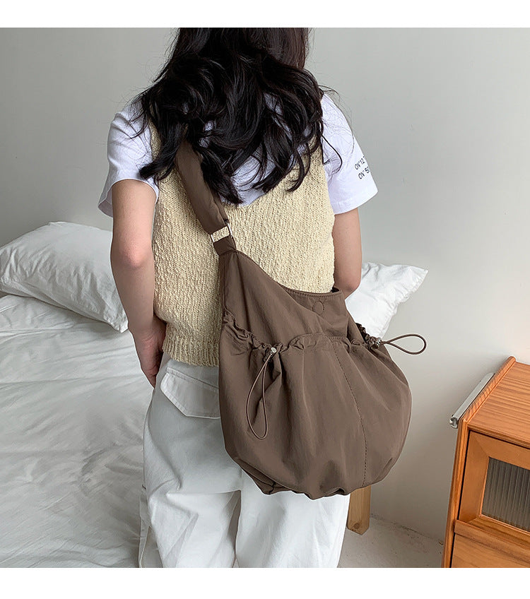 Pleated Pocket Nylon Bag