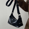 Black Chain-Lock Cylinder Bag