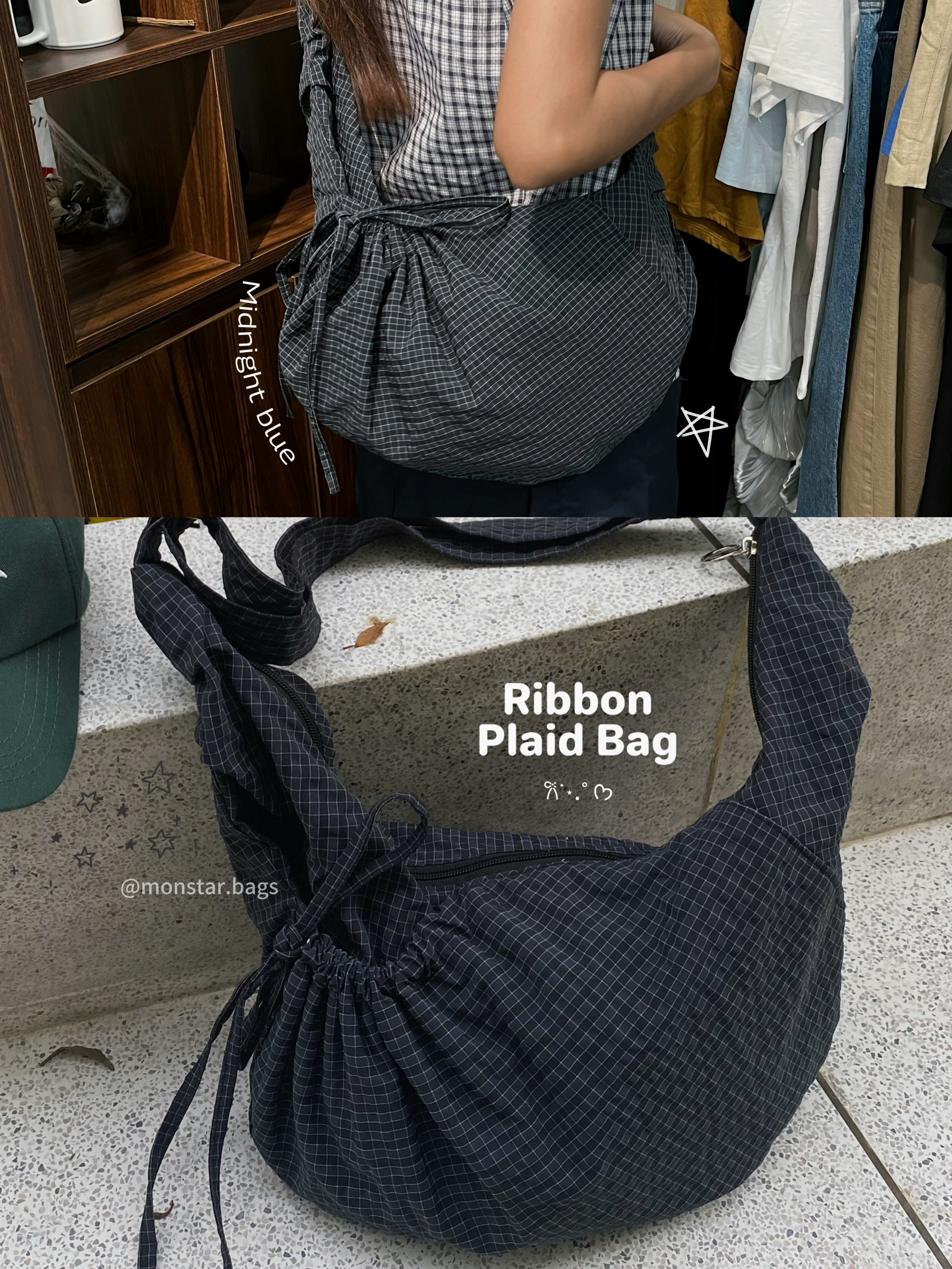 Ribbon Plaid Bag