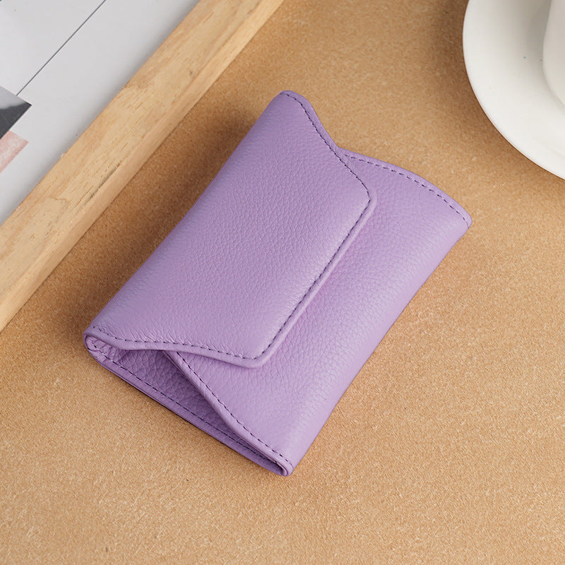 Coin and Card Holder Leather Purse