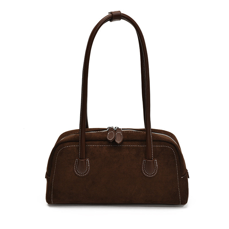 Casual Suede Shoulder Bag