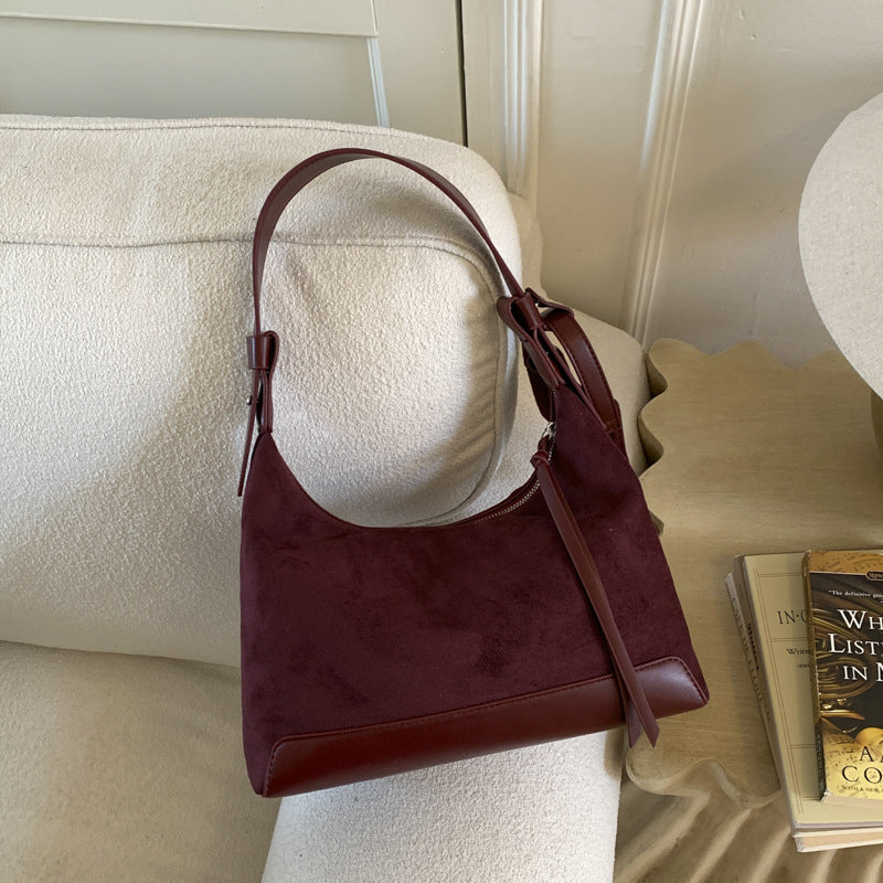 Retro Versatile Suede Bag
