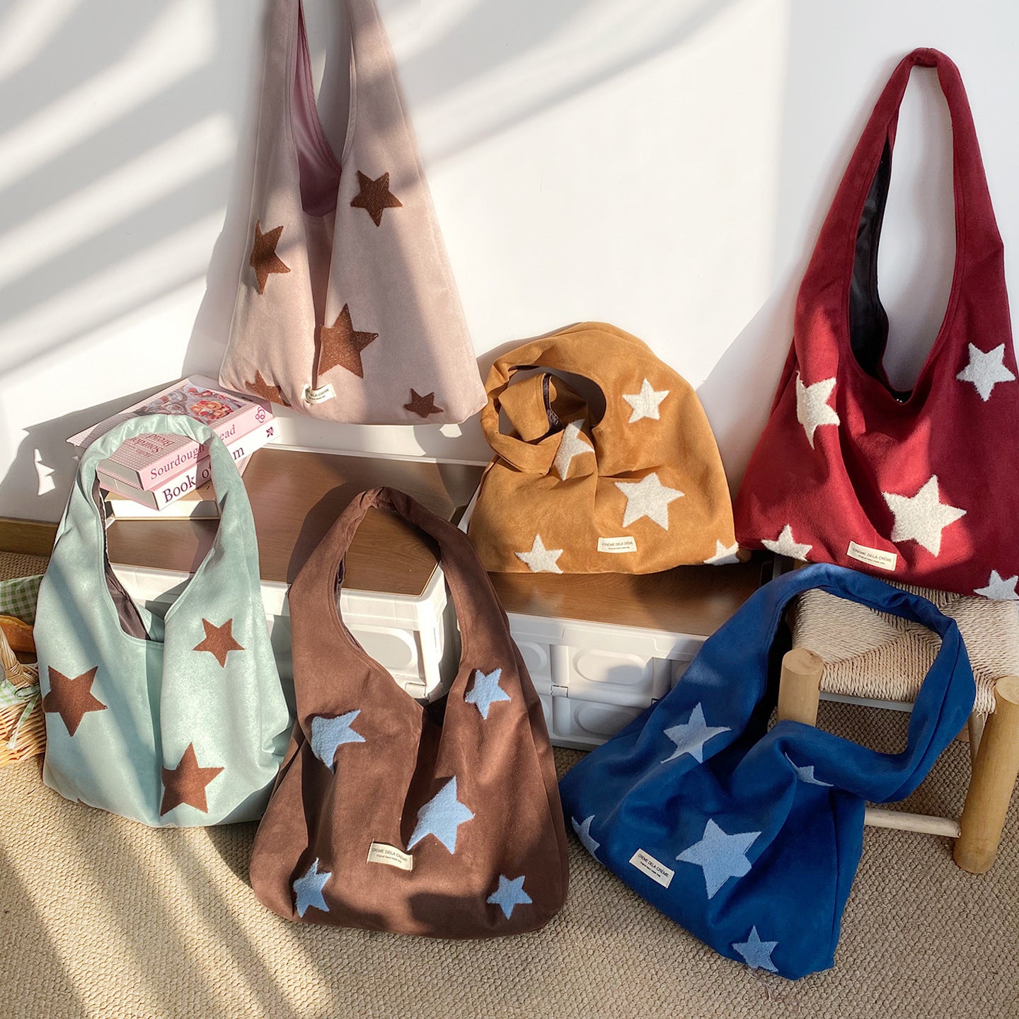 Star Suede Tote