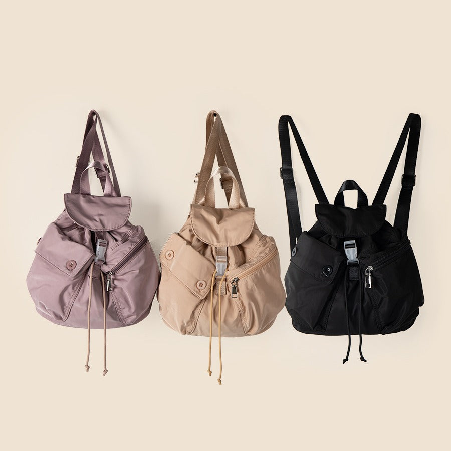Drawstring Nylon Backpack