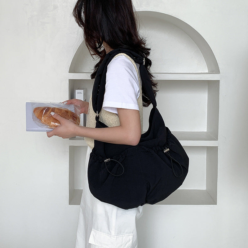 Pleated Pocket Nylon Bag
