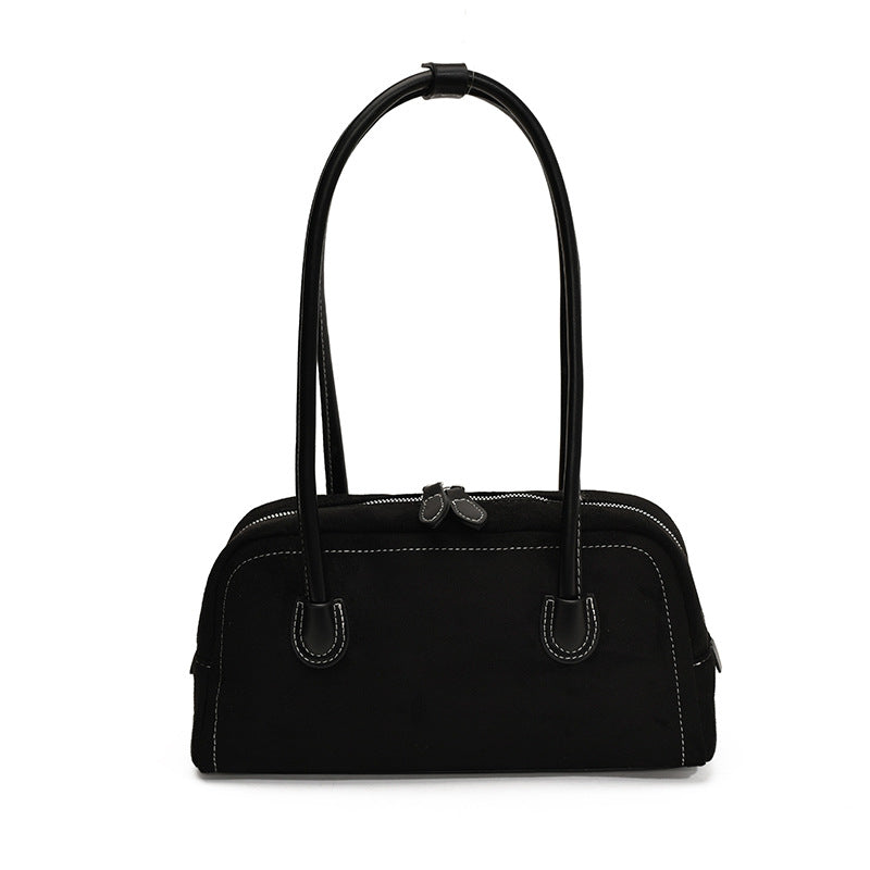 Casual Suede Shoulder Bag